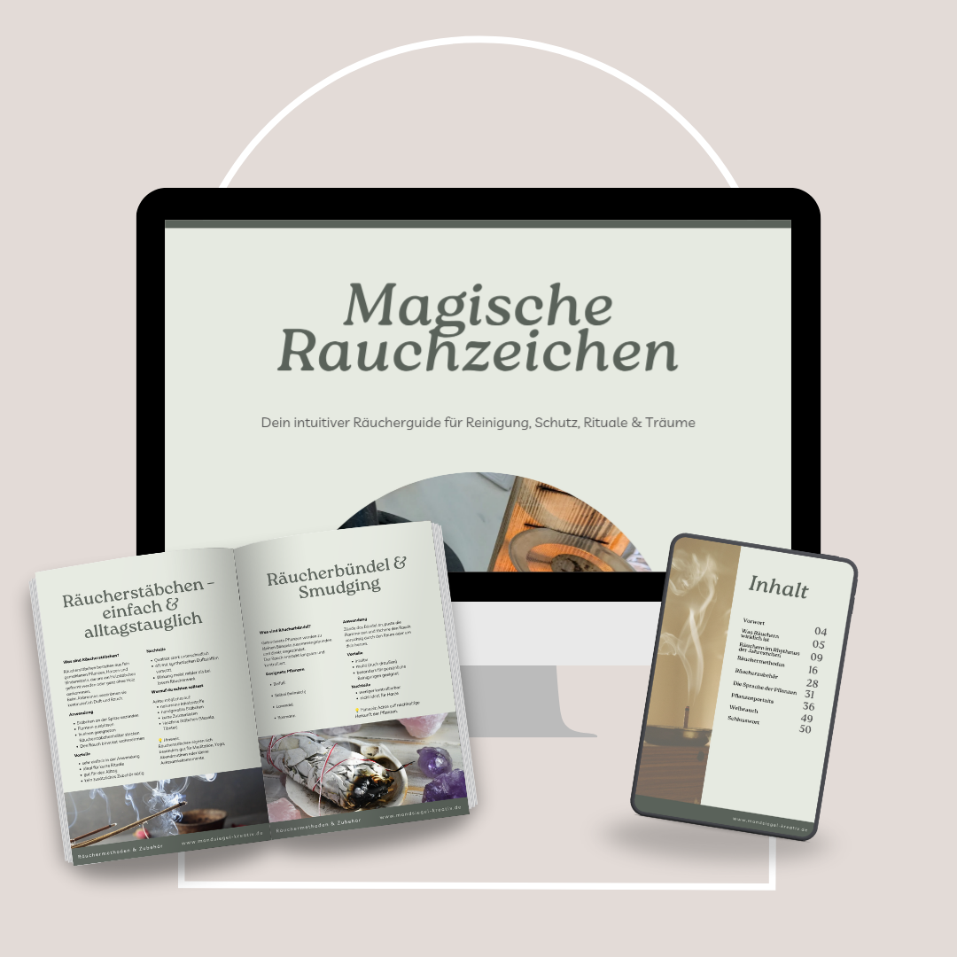 Räucher-Guide E-Book für Anfänger. Lerne alles übers räuchern und die Sprache der Pflanzen!