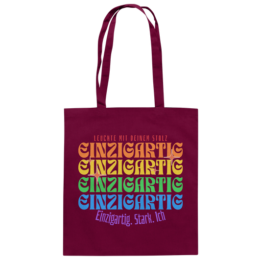 Einzigartig.stark.ich - Statement Baumwolltasche
