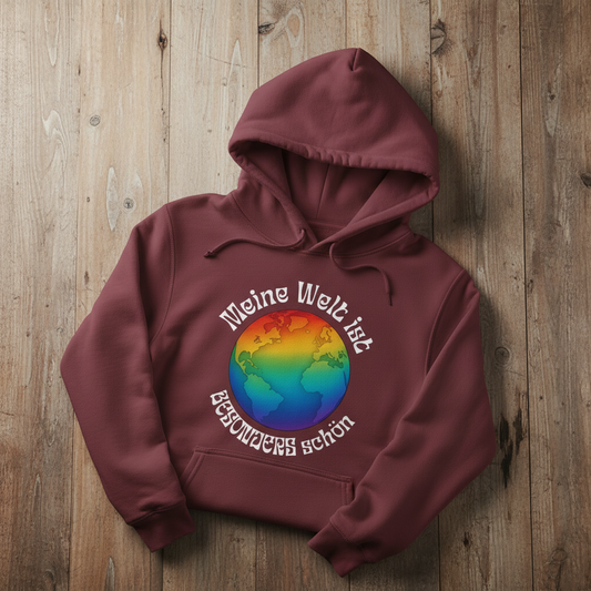 Meine Welt ist besonders schön - Organic Hoodie Unisex