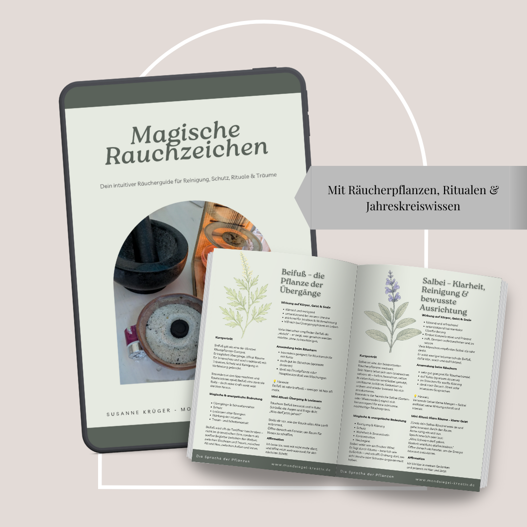 Magische Rauchzeichen - Räucherguide – Pflanzen, Rituale & Achtsamkeit im Jahreskreis